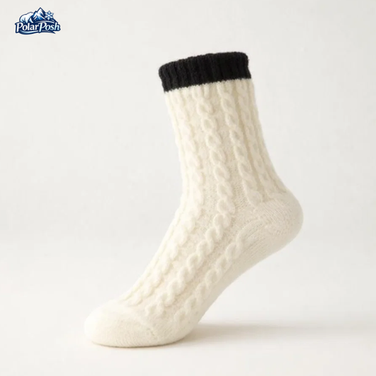 Cozy Fleece-Lined Knit Socks