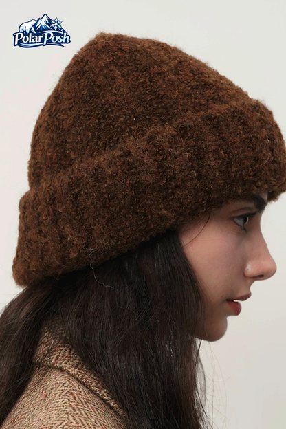 Soft Bouclé Knit Beanie