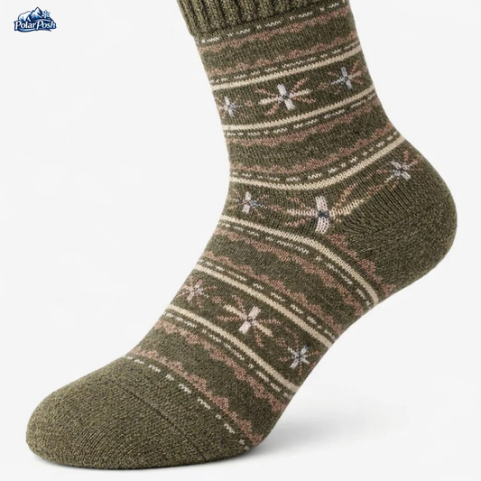Vintage Thermal Knit Crew Socks