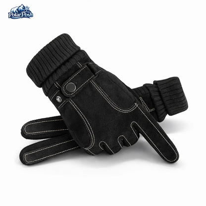 Suede-Style Winter Gloves