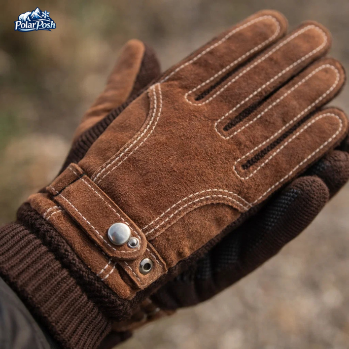 Suede-Style Winter Gloves